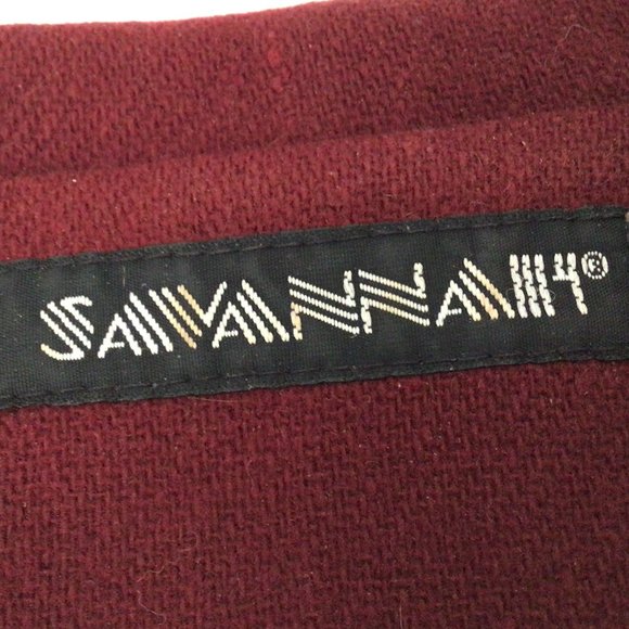 Savannah - Maroon wool blazer - Picture 8 of 10